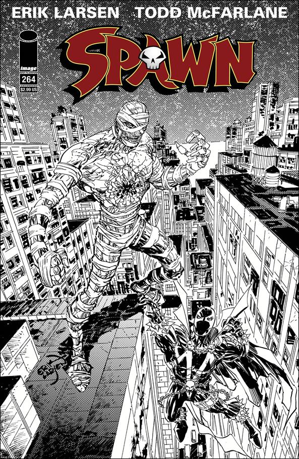 Spawn issue 264-B Black & White Cover