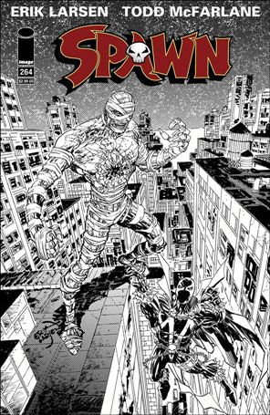 Spawn issue 264-B Black & White Cover
