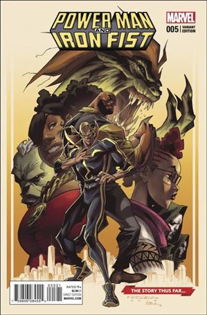 Power Man and Iron Fist (2016)  issue 5-B Khary Randolph The Story Thus Far... Cover