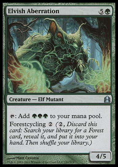 Magic the Gathering: Commander (Base Set) card 151 Elvish Aberration