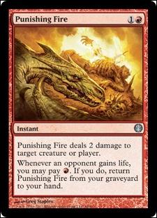 Magic the Gathering: Duel Decks: Knights vs. Dragons (Base Set) card 66 Punishing Fire