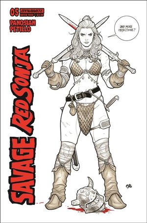 Savage Red Sonja issue 5-G Frank Cho 1:15 Line Art Cover