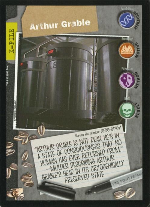 X-Files: Premiere Edition (Base Set) card XF96-0126v1 Arthur Grable