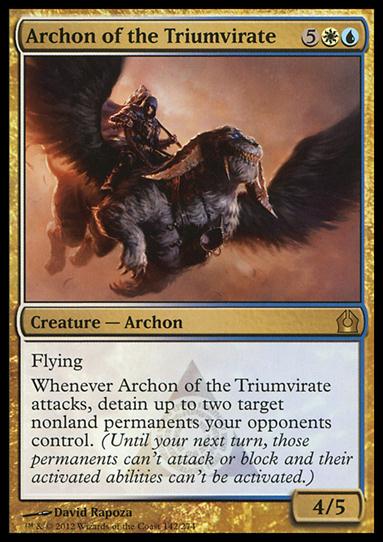 Magic the Gathering: Return to Ravnica (Base Set) card 142 Archon of the Triumvirate