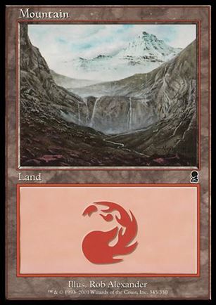 Magic the Gathering: Odyssey (Base Set) card 345 Mountain
