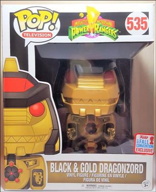 POP! Television figure 535 Black & Gold Dragonzord 2017 Fall Con Exclusive