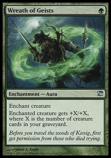 Magic the Gathering: Innistrad (Base Set) card 211 Wreath of Geists