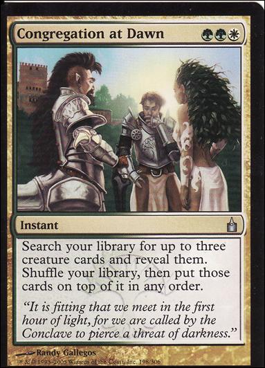 Magic the Gathering: Ravnica (Base Set)  card 198 Congregation at Dawn