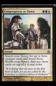 Magic the Gathering: Ravnica (Base Set)  card 198 Congregation at Dawn