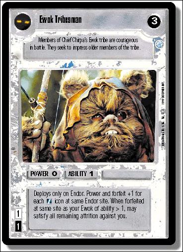 Star Wars: Endor Limited (Base Set) card 94 Ewok Tribesman