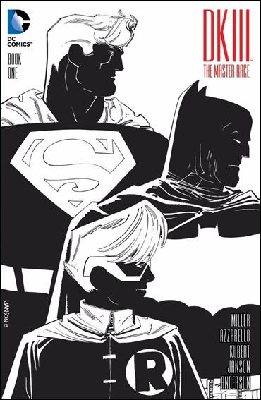 Dark Knight III: The Master Race issue 1-ND Klaus Janson Borderlands / SC Comicon B&W Cover