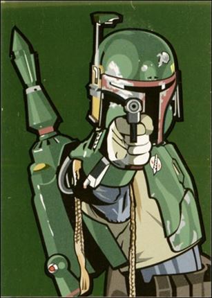 Star Wars Galaxy: Series 5 (Foil Subset) card 2-C Boba Fett Gold Foil 1/770