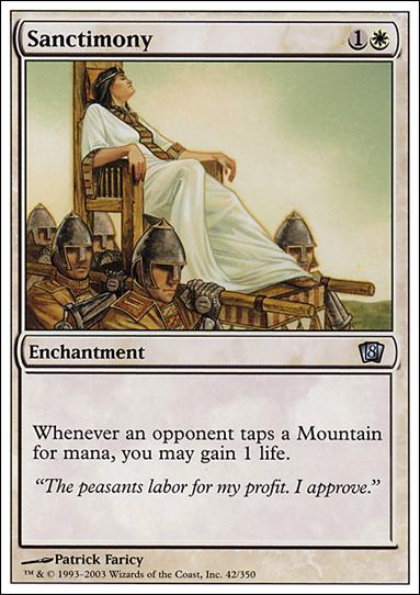 Magic the Gathering: 8th Edition (Base Set) card 42 Sanctimony