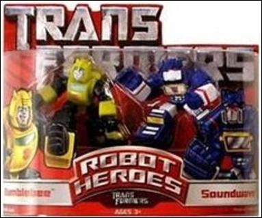 Transformers: Robot Heroes figure 5 Bumblebee & Soundwave