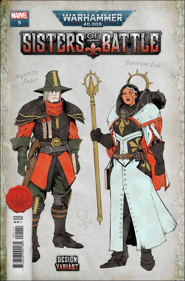 Warhammer 40,000: Sisters of Battle issue 5-C Edgar Salazar 1:10 Design Cover