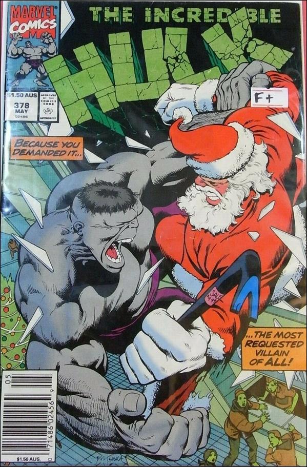 Incredible Hulk (1968) issue 378-B Australian Price Cover