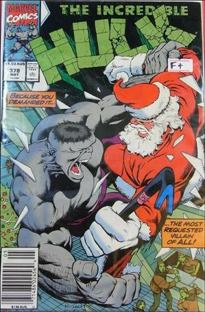 Incredible Hulk (1968) issue 378-B Australian Price Cover