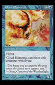 Magic the Gathering: Visions (Base Set) card 29 Cloud Elemental