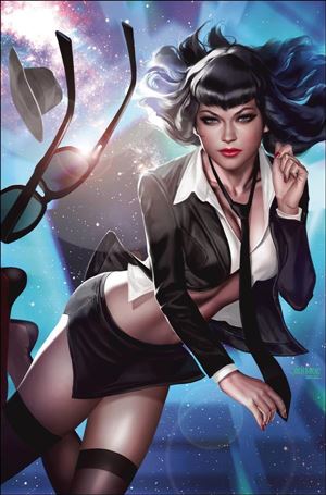 Bettie Page: The Alien Agenda issue 5-Q Josh Burns Virgin Cover