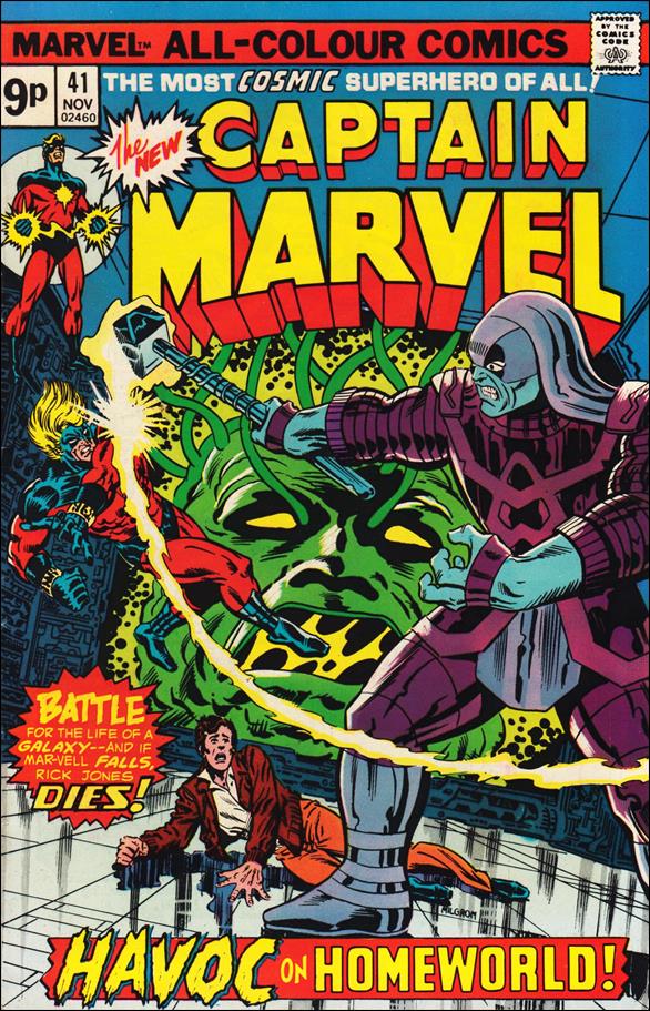 Captain Marvel (1968) issue 41-B UK Price Cover