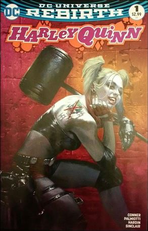 Harley Quinn (2016) issue 1-SN Gabriele Dell'Otto Bulletproof Comics Pink Cover