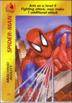 Marvel OverPower (Base Set) card nn195 Spider-Man: Arachnid Agility