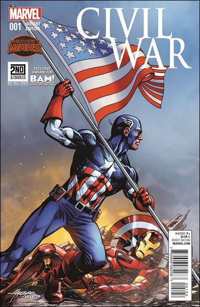 Civil War (2015) issue 1-I Mike Grell Books-A-Million / 2nd & Charles Cover