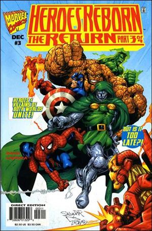 Heroes Reborn: The Return issue 3 Dr. Doom & Heroes Cover