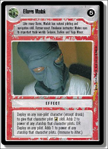 Star Wars: Premiere Limited (Base Set) card 210 Ellorrs Madak