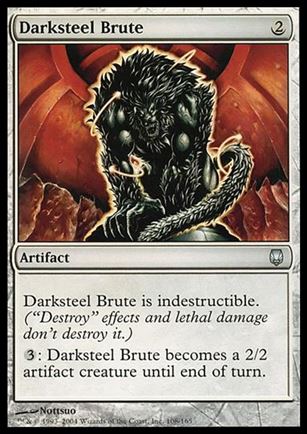 Magic the Gathering: Darksteel (Base Set) card 108 Darksteel Brute