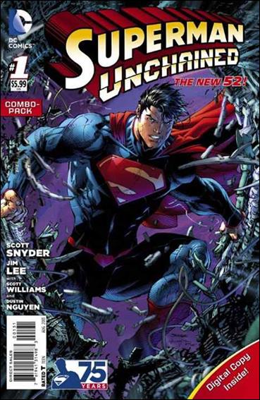 Superman Unchained issue 1-C Unbagged Jim Lee Cover Combo Pack