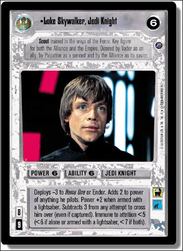 Star Wars: Death Star II Limited (Base Set) card 115 Luke Skywalker, Jedi Knight