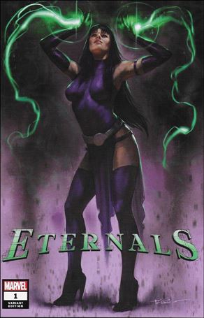 Eternals (2021) issue 1-RY Lucio Parrillo Mill Geek/ComicTom101 Cover 1/3000