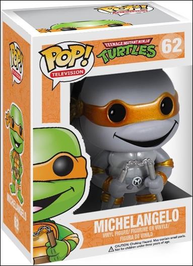POP! Television figure 62-D Michelangelo (Greyscale Chrome) 