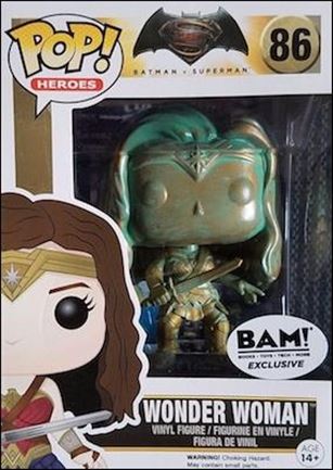 POP! Heroes figure 86-C Wonder Woman (Patina) BAM! Exclusive