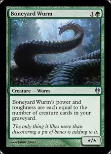 Magic the Gathering: Duel Decks: Izzet vs. Golgari (Base Set) card 51 Boneyard Wurm