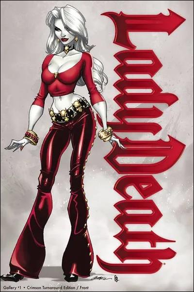 Lady Death: Gallery issue 1-E J. Scott Campbell "Front" Cover, 1/500