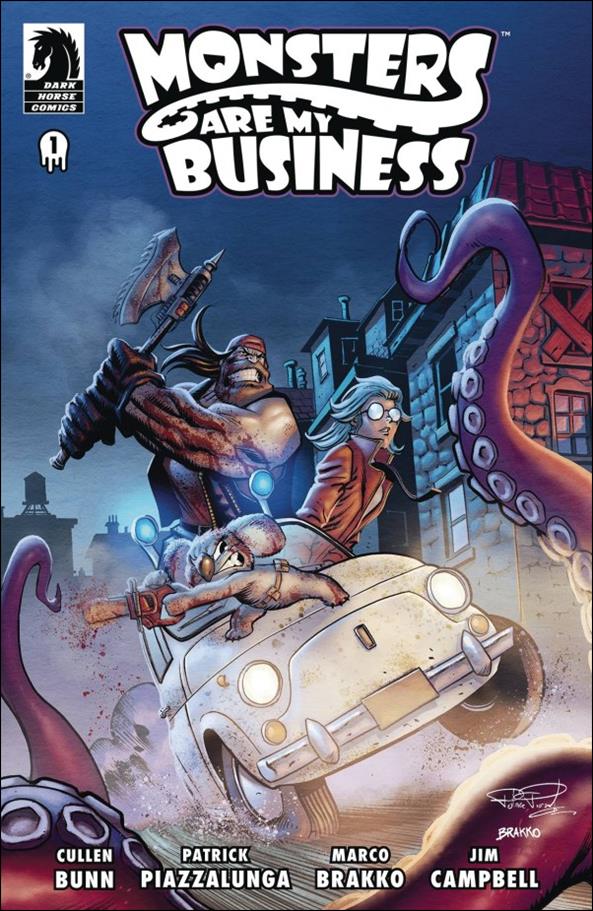Monsters Are My Business (And Business is Bloody) issue 1 Patrick Piazzalunga Cover