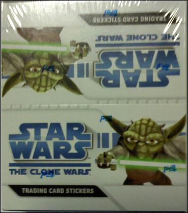 Star Wars: The Clone Wars Trading Card Stickers card 1 Sealed Box