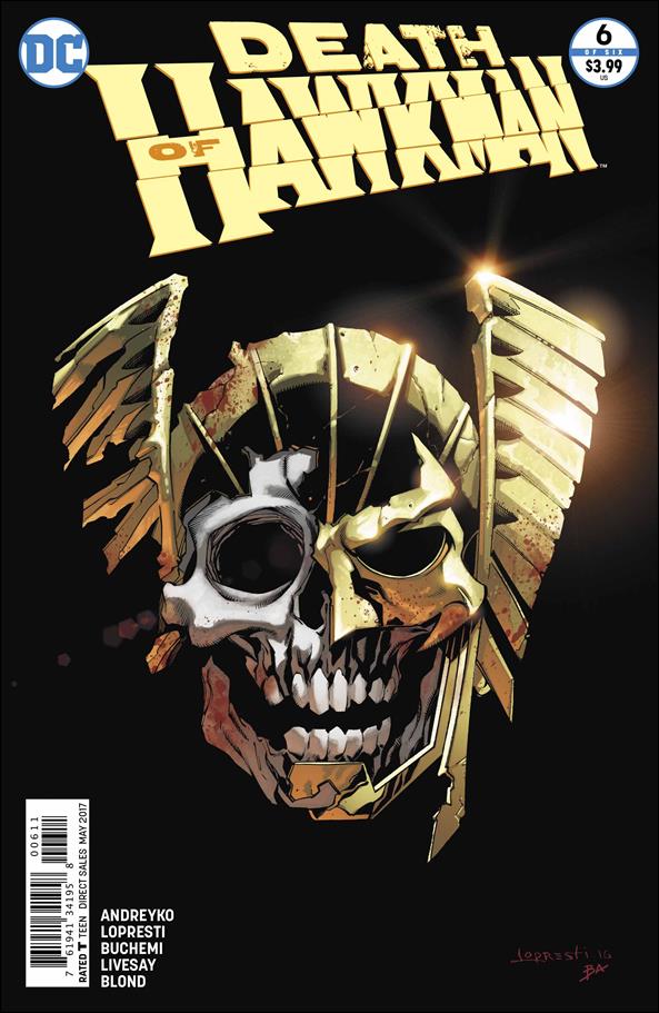 Death of Hawkman issue 6 Aaron Lopresti Cover