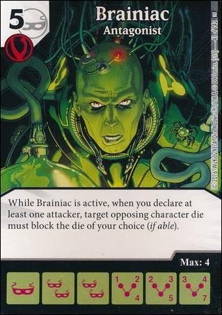 DC Comics Dice Masters World's Finest card 41 Brainiac: Antagonist