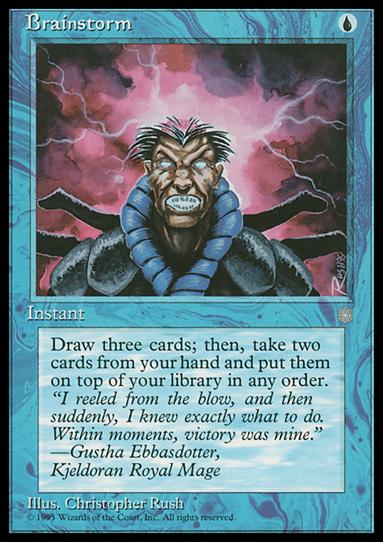 Magic the Gathering: Ice Age (Base Set) card 61 Brainstorm