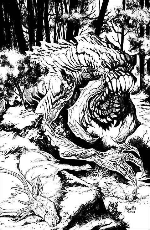 Magic: The Hidden Plainswalker issue 1-F Yanick Paquette 1:100 Black & White Cover