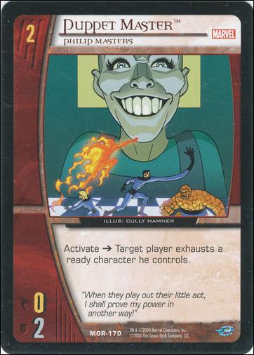 Marvel Origins: VS System (Base Set) card MOR-170-B Puppet Master
