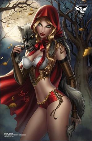 Grimm Fairy Tales Presents Realm War: Age of Darkness issue 8-E Dawn McTeigue Year 10 Photo Shoot Cover 1/350