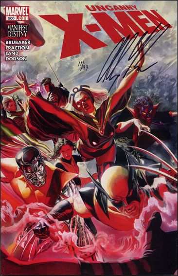Uncanny X-Men (1981) issue 500-I DF Alex Ross Cover (Signed by Alex Ross) 1/99