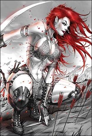 Red Sonja: Black White Red issue 1-V Jamie Tyndall Virgin Cover 1/100