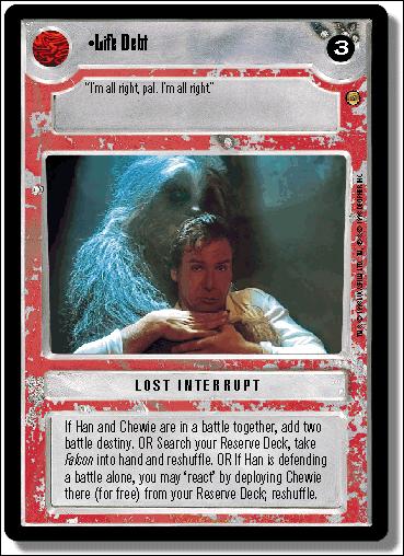 Star Wars: Jabba's Palace Limited (Base Set) card 153 Life Debt