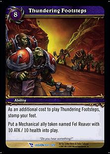 World of Warcraft: March of the Legion (Base Set) card 131 Thundering Footsteps