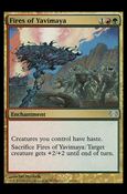 Magic the Gathering: Planechase (Base Set) card 87 Fires of Yavimaya